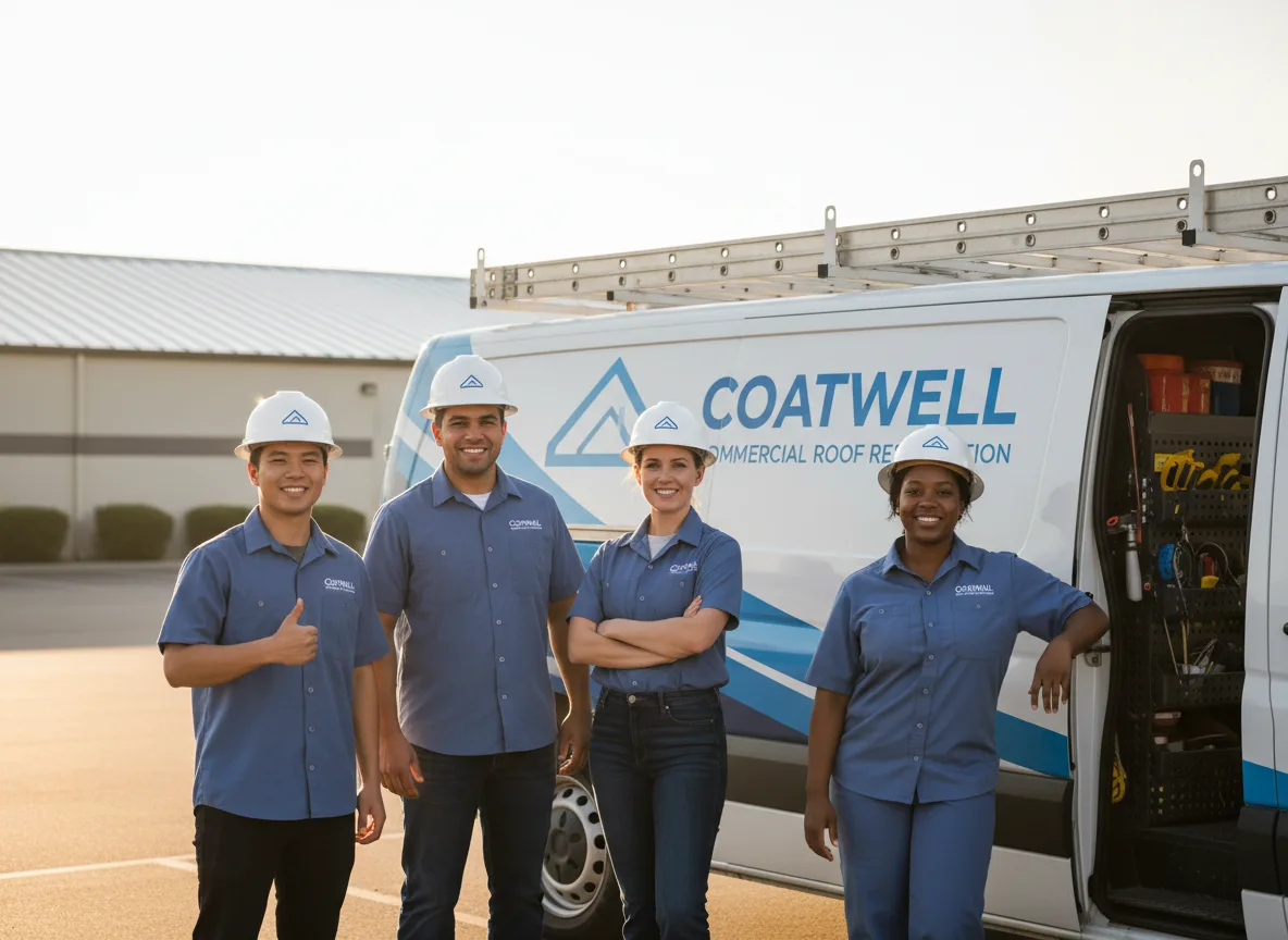 Commercial roof coating company in Castella, CA